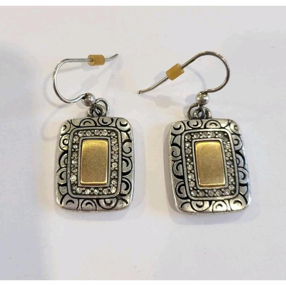 Brighton Gold and Silver Earrings. Vintage.